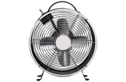 Challenge Clock Style Black Desk Fan - 8 Inch.